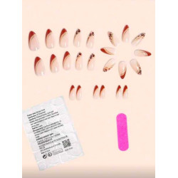 طقم اظافر صناعي 24 قطعة 