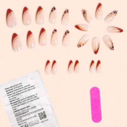 طقم اظافر صناعي 24 قطعة 