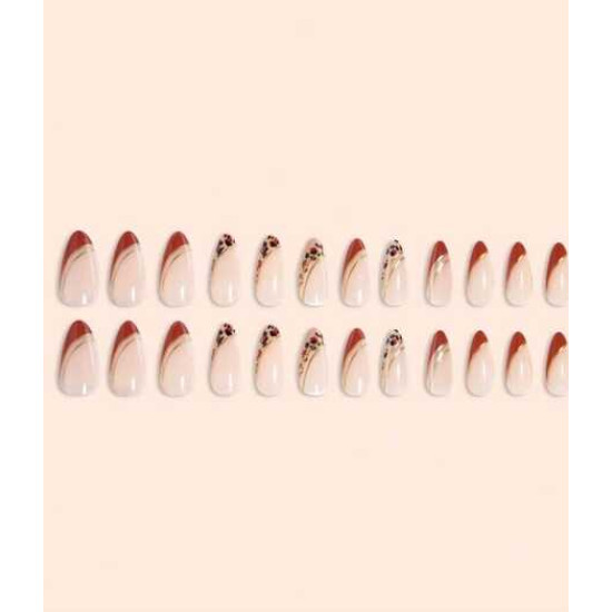 طقم اظافر صناعي 24 قطعة 