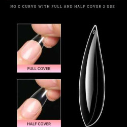 اضافر اصطناعية شفاف 120 قطعة