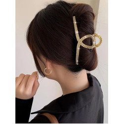 قباضة شعر مزينة بلول واحجار الراين 