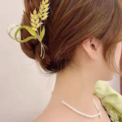 قباضة شعر بتصميم سنبله القمح بالوان مميزة