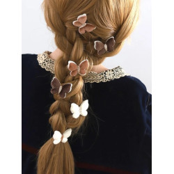 مشبك شعر بشكل فراشة 5 قطع للبنات الصغار