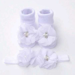 مجموعة عصابة رأس وجوارب للأطفال