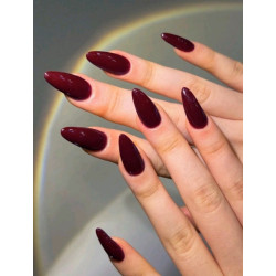 موحدة اللون تغطية كاملة أظافر اصطناعية