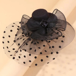 مشبك شعر شبكي اسود للبنات 