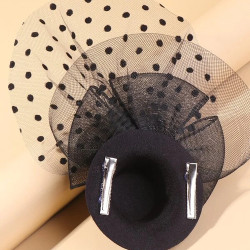 مشبك شعر شبكي اسود للبنات 