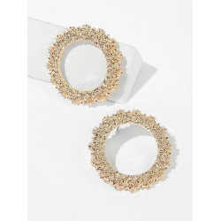 أقراط هوب مزخرفة