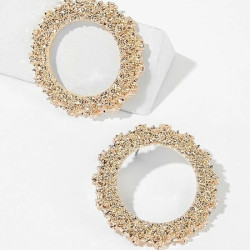 أقراط هوب مزخرفة