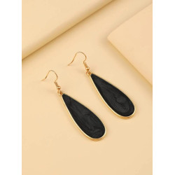 أقراط بديكور قطرة ماء