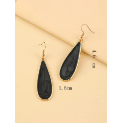 أقراط بديكور قطرة ماء