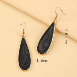 أقراط بديكور قطرة ماء