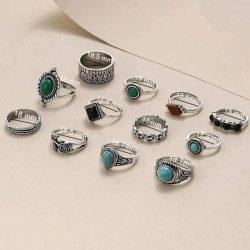 مجموعة خواتم 12 قطعة