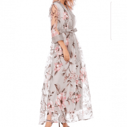 فستان نسائي 3 قطعة طباعة زهور  