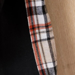 بلوفر اسود بنقش مربع وحقيبة دبدوب للأطفال 