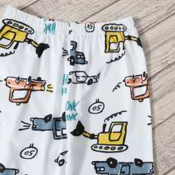 طقم بجامة برسوم سيارة للأولاد
