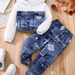 طقم هودي وبنطلون للبنات 