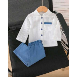 طقم ولادي بكم طويل 