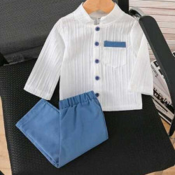 طقم ولادي بكم طويل 