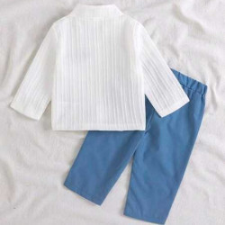 طقم ولادي بكم طويل 