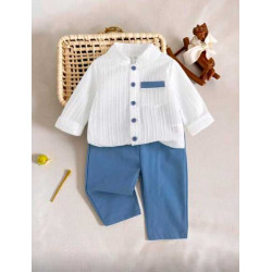 طقم ولادي بكم طويل 