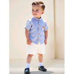 طقم ولادي قطعتين للأولاد الصغار من 6 شهر الى 3 سنوات