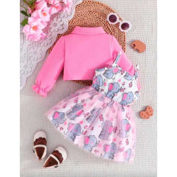 طقم بناتي قطعتين من 6 شهر الى 3 سنوات 