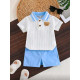 شورت وقميص للأولاد الصغار 