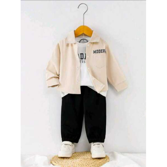 طقم أولاد صغار كاجوال 3 قطعة