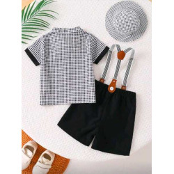 طقم بقبعة أولاد 4 قطعة