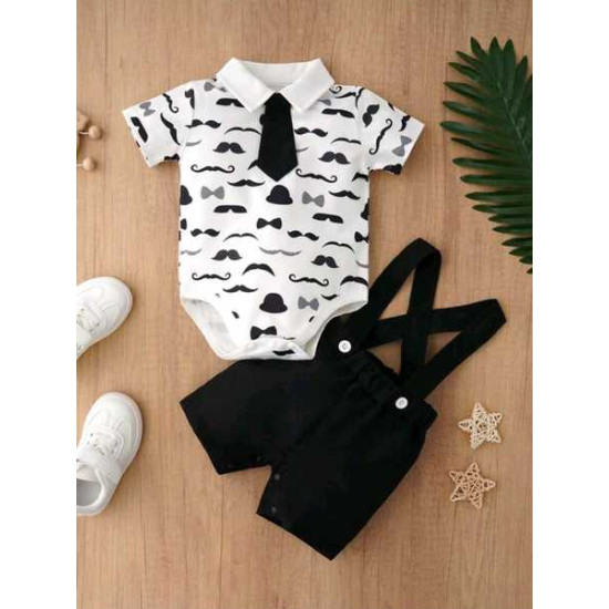 بدلة رسمية للرضع اكمام قصيرة