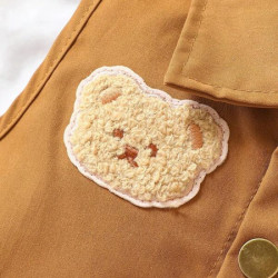 طقم 4 قطعة طباعة دب للأطفال 