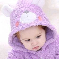 جمبسوت مطرز بقبعة للبنات الصغار ثلاثي الابعاد