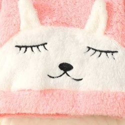 طقم تيدي ثقيل فرو مطرز برسوم 