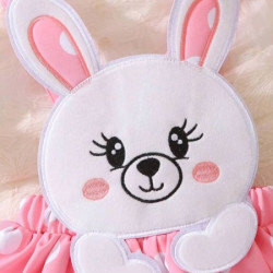 فستان بنقاط البولكا ورسوم كرتون للبنات الصغار