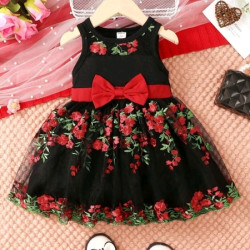 فستان مطرز بازهار للبنات الصغار