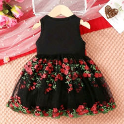 فستان مطرز بازهار للبنات الصغار