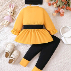 طقم للمواليد البنات 3 قطعة