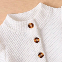 طقم فستان بناتي مطرز بالزهور