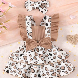 فستان طبقات للبنات الصغار المواليد