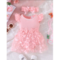 بوديسوت فراشة مزين شبكة متباينة مع ربطة رأس