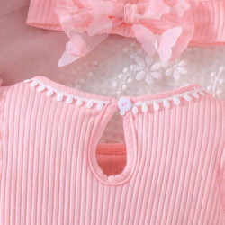 بوديسوت فراشة مزين شبكة متباينة مع ربطة رأس