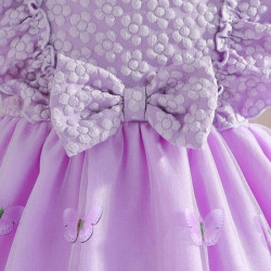 فستان جاكار متطور مزين بفراشة 