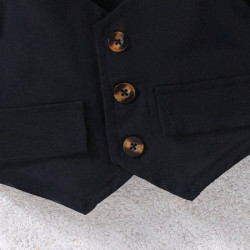 طقم بدلة صيفية للاطفال الرضع تتكون من 3 قطع