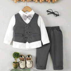 بدلة رسمية للاطفال الصغار 3 قطع