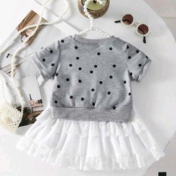 طقم مكون من قطعتين للبنات الصغيرات