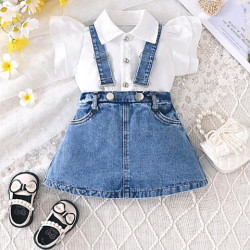 طقم بنات رضع قطعتين 