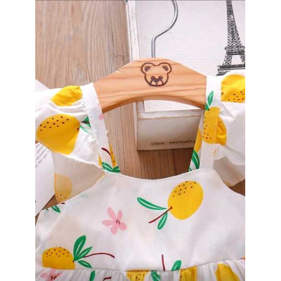 فستان وقبعة جميل صيفي للبنات الصغار