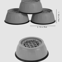 قدم مضادة للاهتزاز و أرجل مطاطية مضادة للانزلاق و دعم الغسالة و أثاث 4قطع