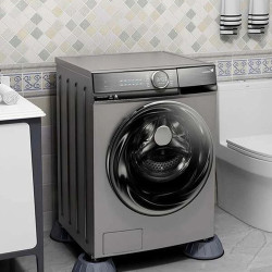 قدم مضادة للاهتزاز و أرجل مطاطية مضادة للانزلاق و دعم الغسالة و أثاث 4قطع